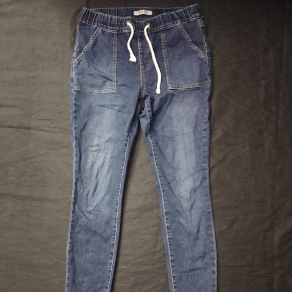 Satin Doll Pull Up Joggers Jean's Size 8 - Picture 1 of 7